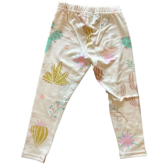 NWT Dot Dot Smile Cactus Print Light Pink Leggings 2T - Picture 5 of 5